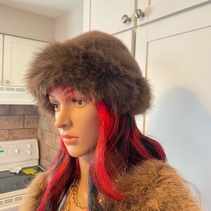 Luxurious Brown Fur Hat for Women